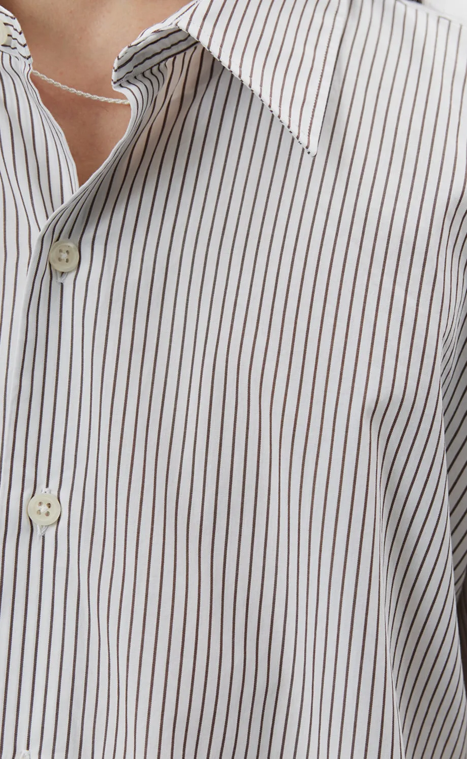 Exact Shirt - Brown Banker Stripe sold by mfpen Mens product image thumbnail 4