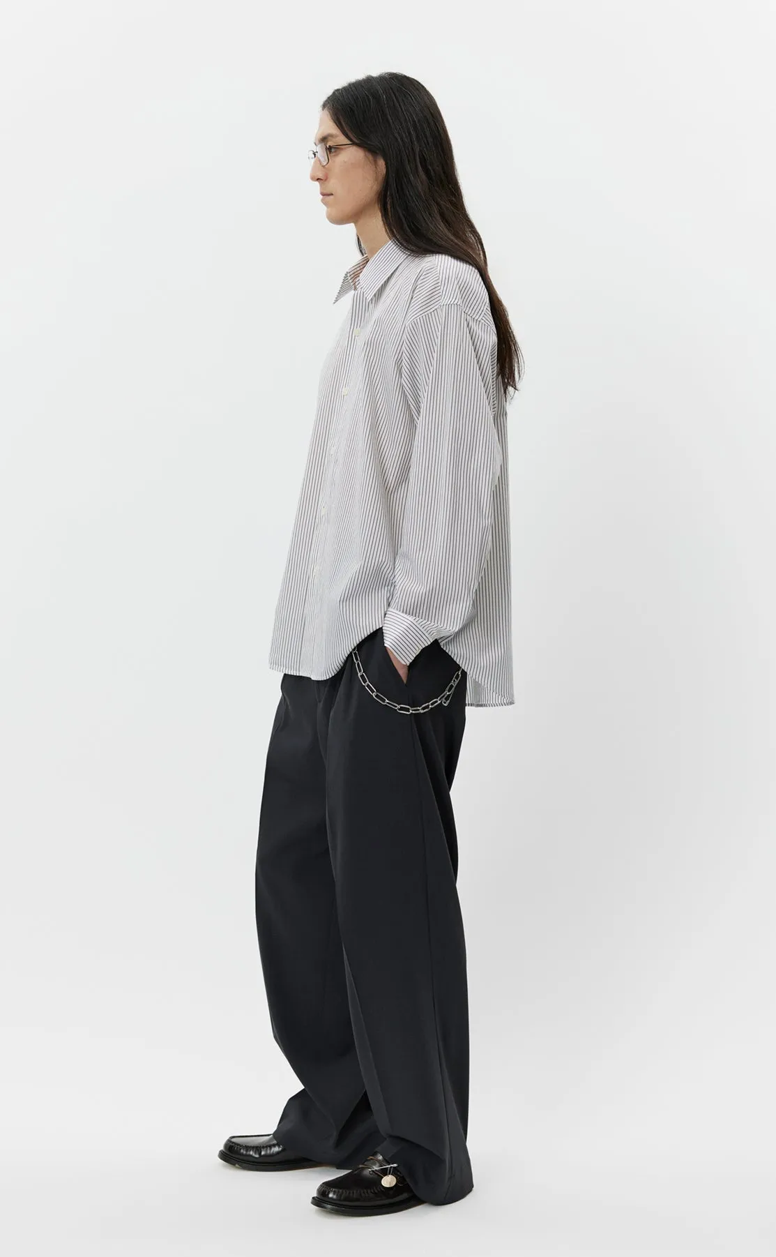 Exact Shirt - Brown Banker Stripe sold by mfpen Mens product image thumbnail 2