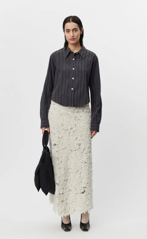 Readers Shirt - Dark Grey Stripe made by mfpen