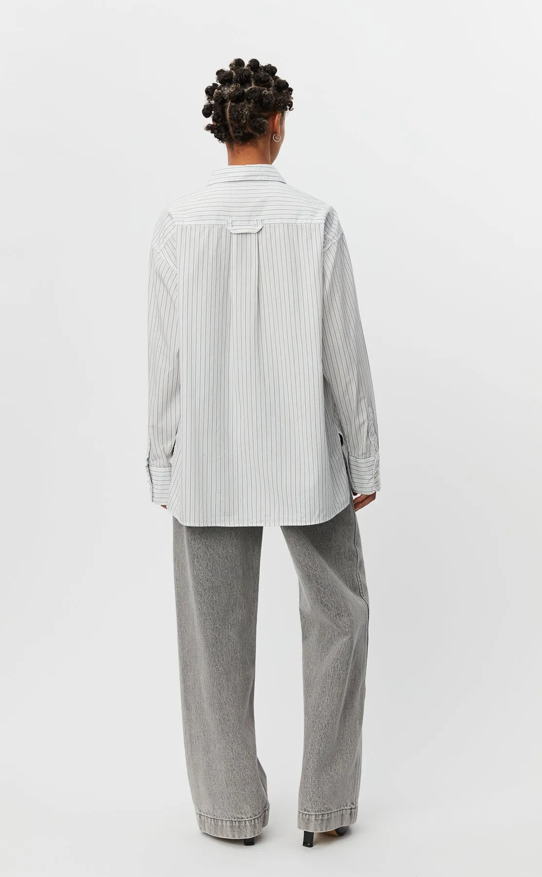 Irregular Shirt - Blue Stripe sold by mfpen Mens product image thumbnail 4