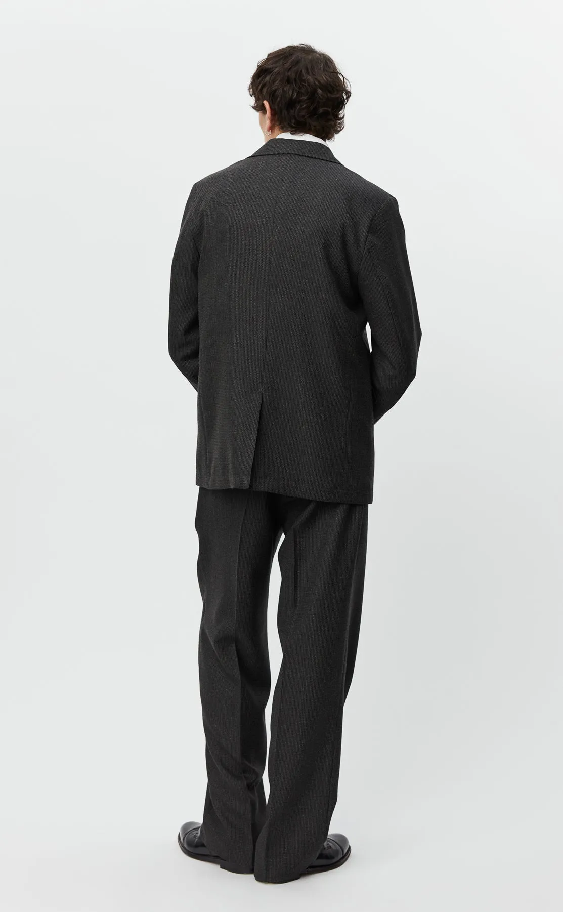 Single Breasted Blazer - Dark Grey Twist sold by mfpen Mens product image thumbnail 4