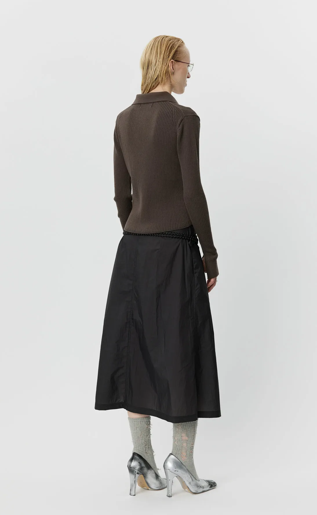 Knitted Collar Cardigan - Chestnut sold by mfpen Mens product image thumbnail 4