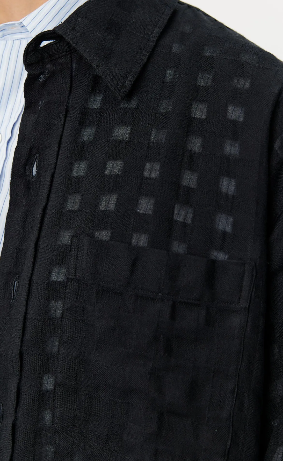 Priority Shirt - Black Check sold by mfpen Mens product image thumbnail 4