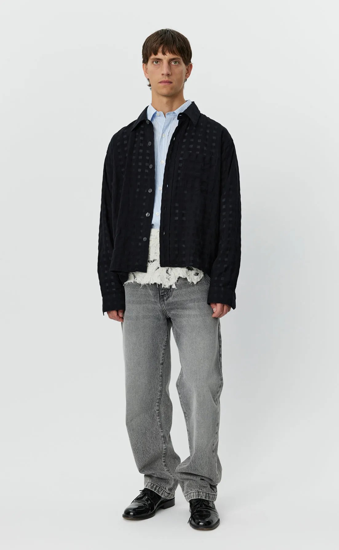 Priority Shirt - Black Check sold by mfpen Mens