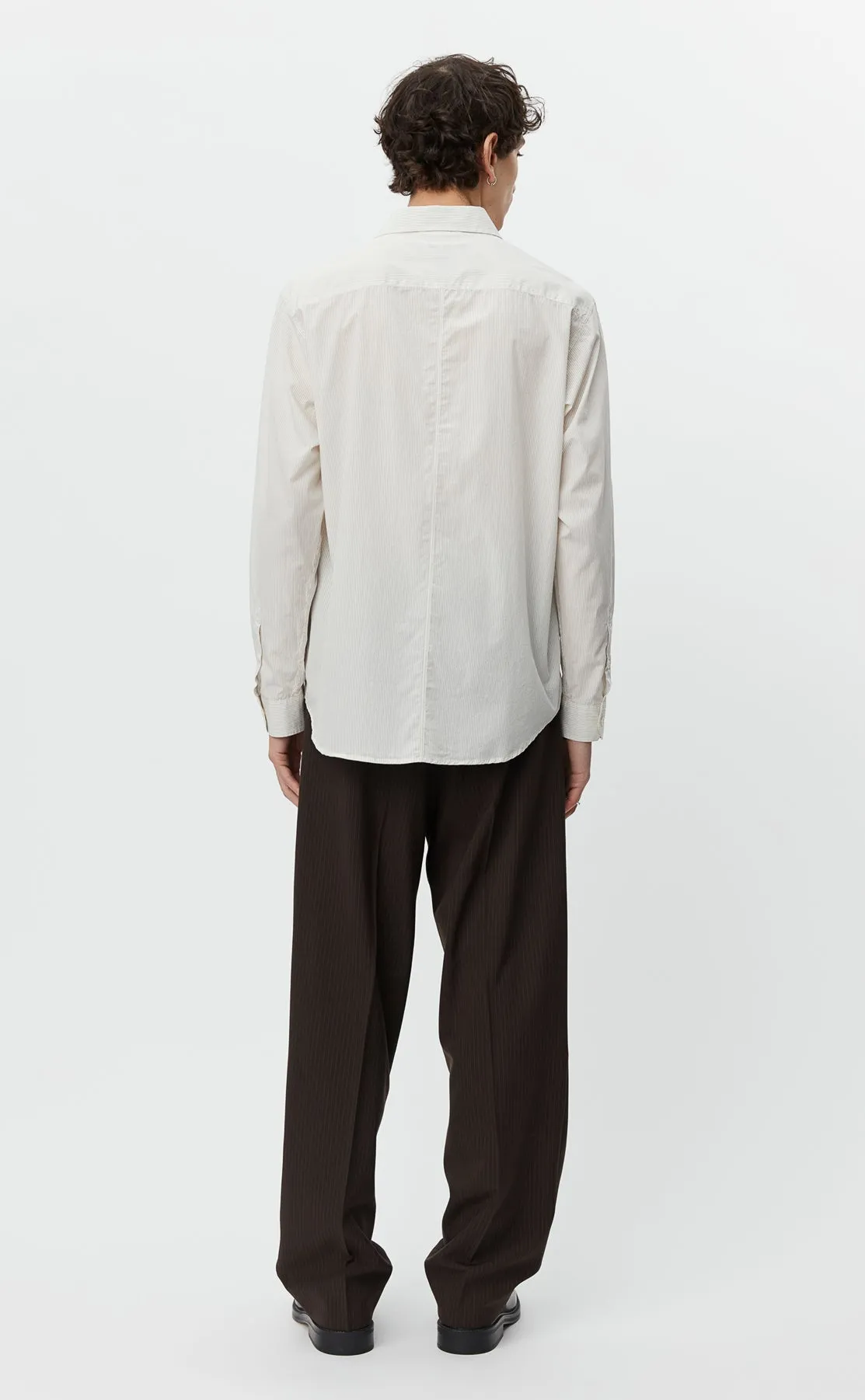 Evening Shirt - White Mini Stripe sold by mfpen Mens product image thumbnail 3