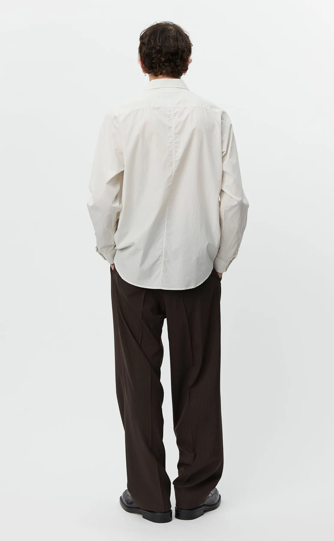 Evening Shirt - White Mini Stripe sold by mfpen Mens product image thumbnail 4