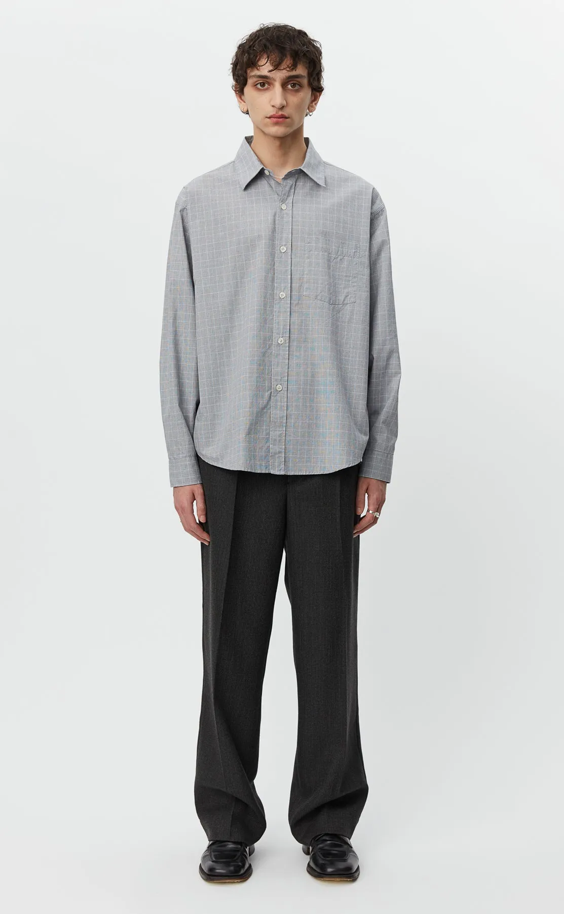 Executive Shirt - Grey Check sold by mfpen Mens product image thumbnail 2