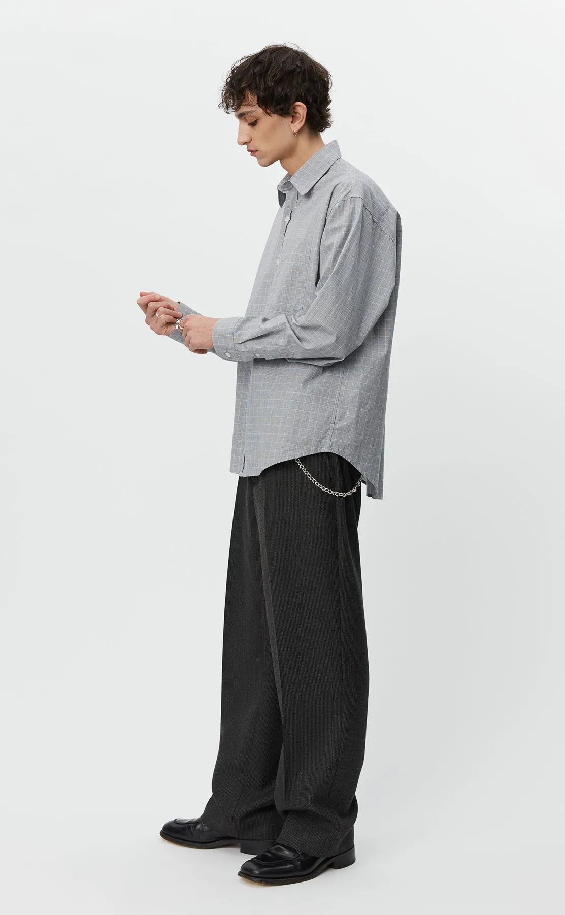 Executive Shirt - Grey Check sold by mfpen Mens product image thumbnail 4