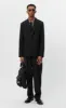 Single Breasted Blazer - Black Wool sold by mfpen Mens