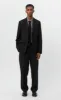 Single Breasted Blazer - Black Wool sold by mfpen Mens