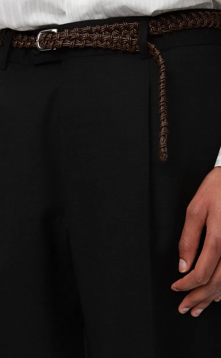 Formal Trousers - Black Wool sold by mfpen Mens product image thumbnail 5