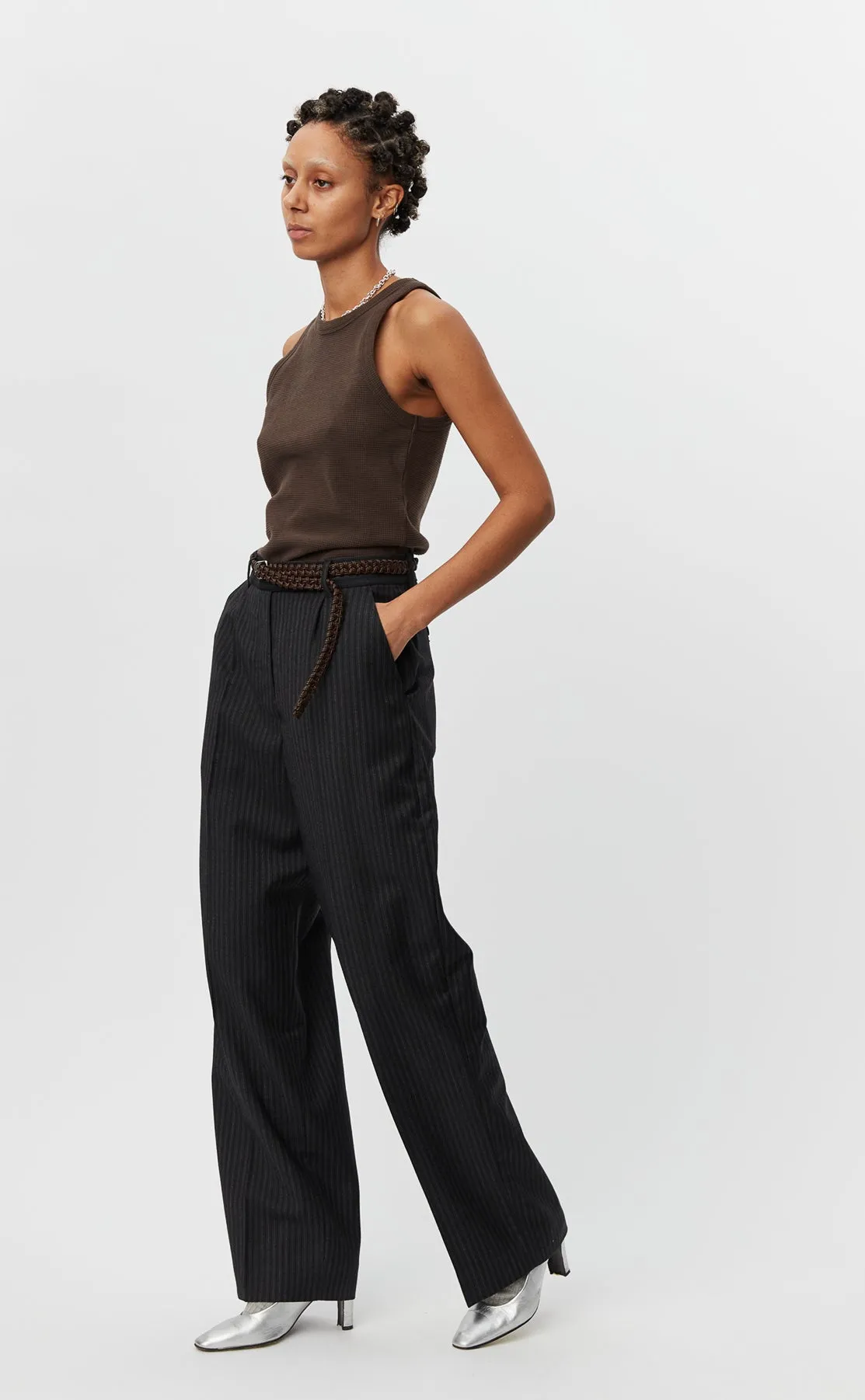 Primary Trousers - Dark Pin Stripe sold by mfpen Mens product image thumbnail 2