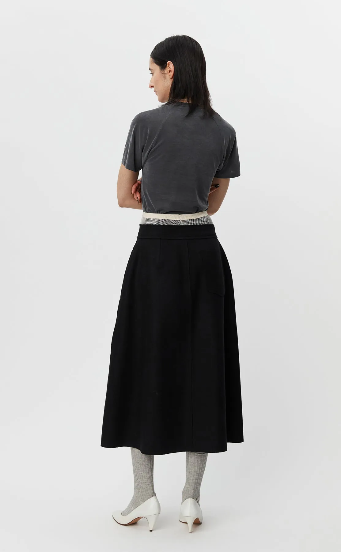 Heavy Wool Wrap Skirt - Black sold by mfpen Mens product image thumbnail 3
