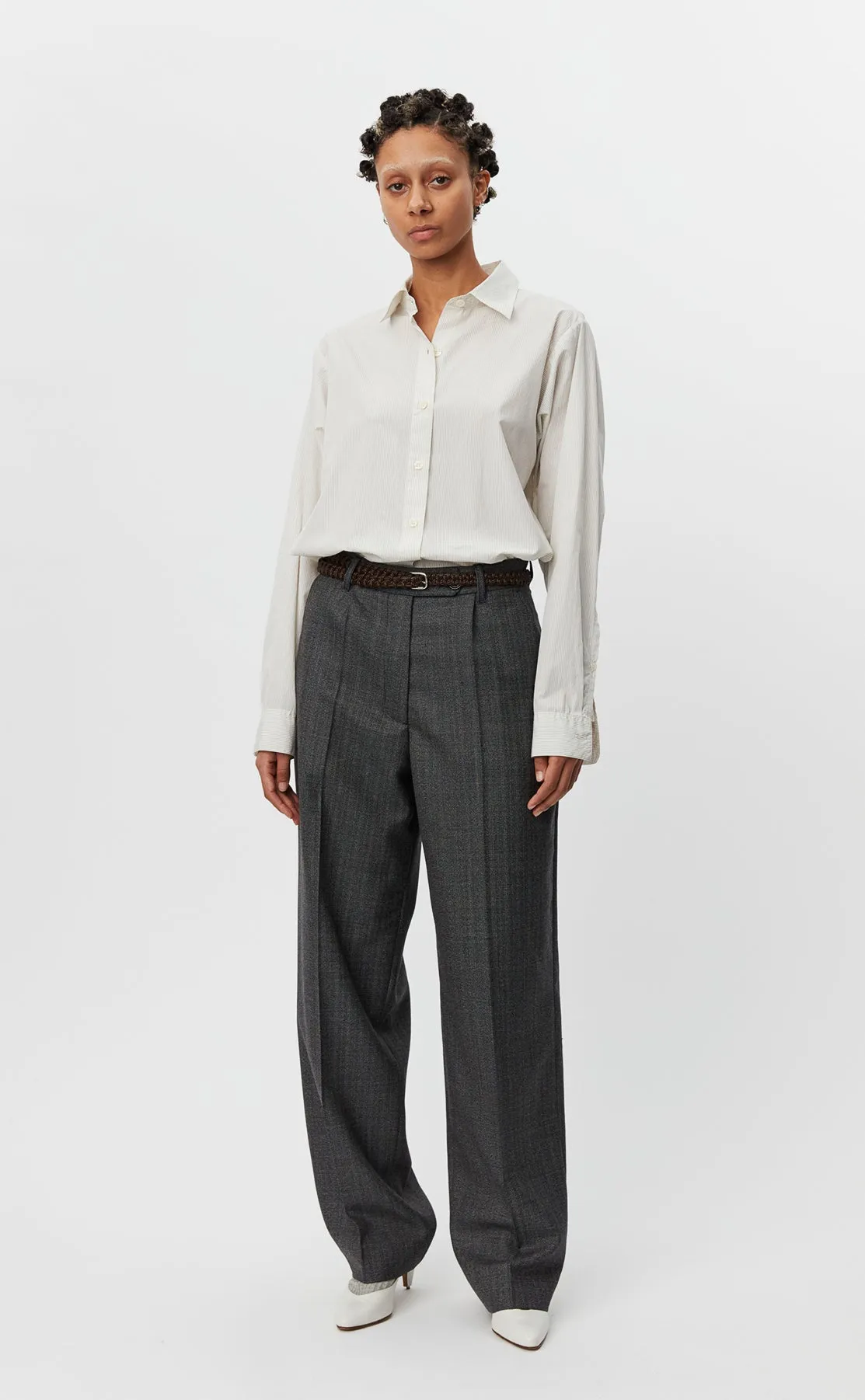 Primary Trousers - Striped Vintage Grey sold by mfpen Mens