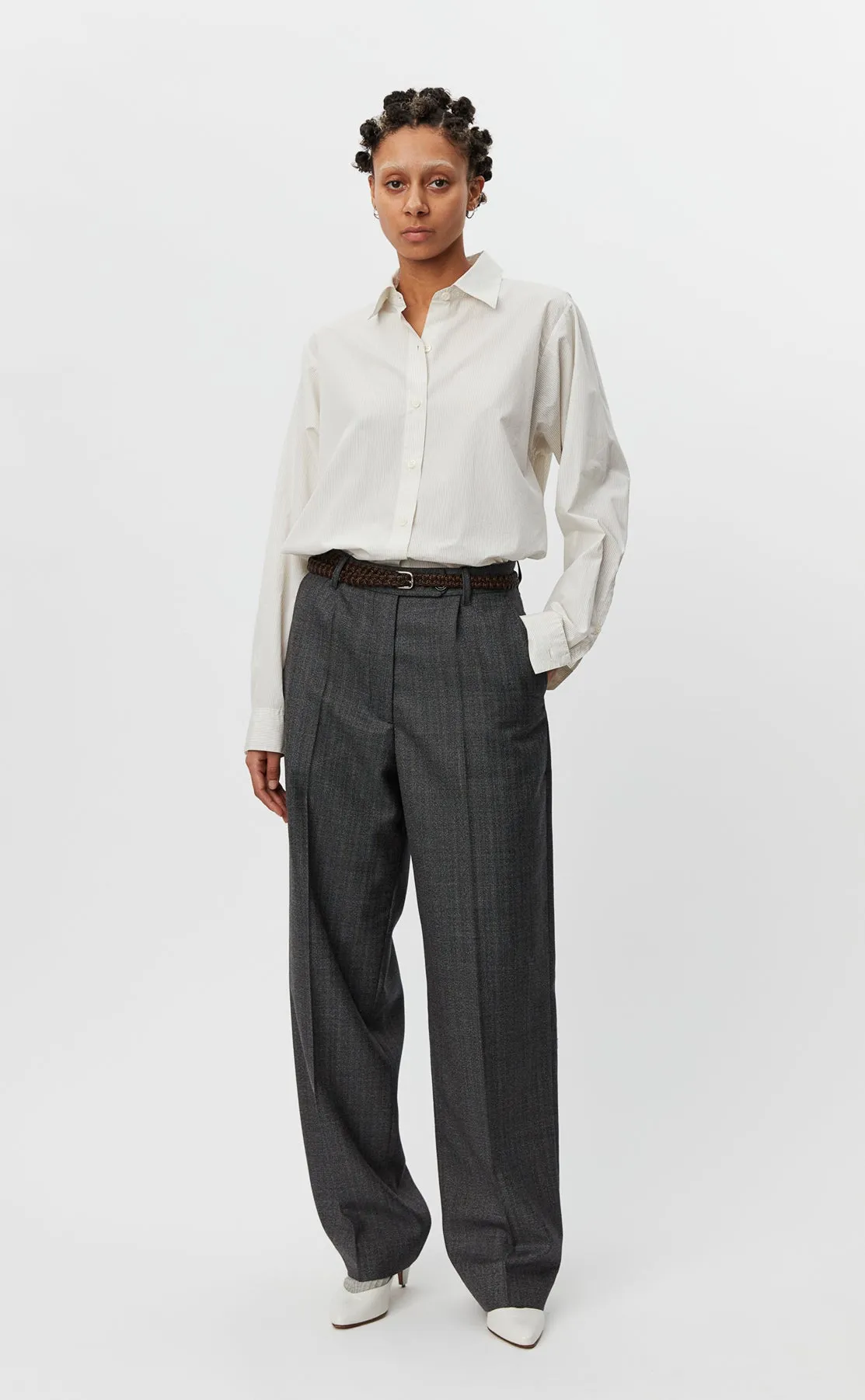 Primary Trousers - Striped Vintage Grey sold by mfpen Mens product image thumbnail 2