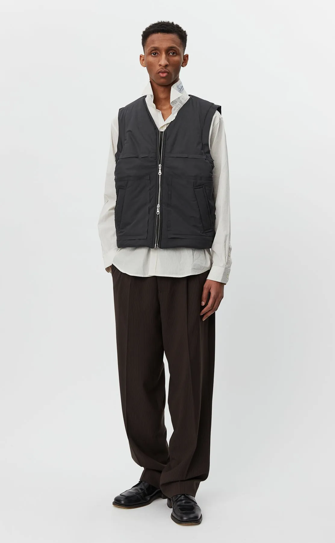 Padded Vest - Almost Black sold by mfpen Mens product image thumbnail 5