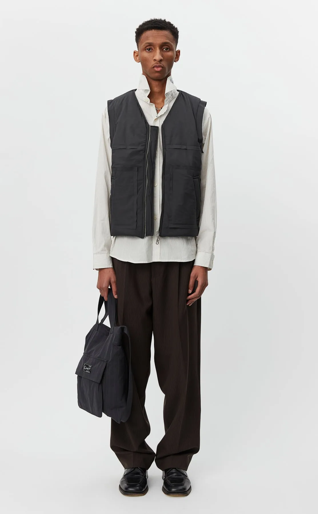 Padded Vest - Almost Black sold by mfpen Mens