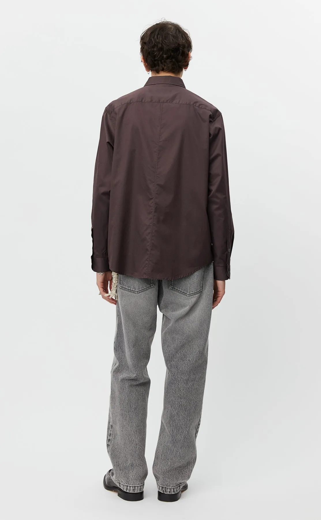 Evening Shirt - Aubergine sold by mfpen Mens product image thumbnail 3