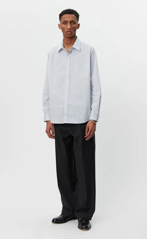 Banquet Shirt - Blue Stripe sold by mfpen Mens