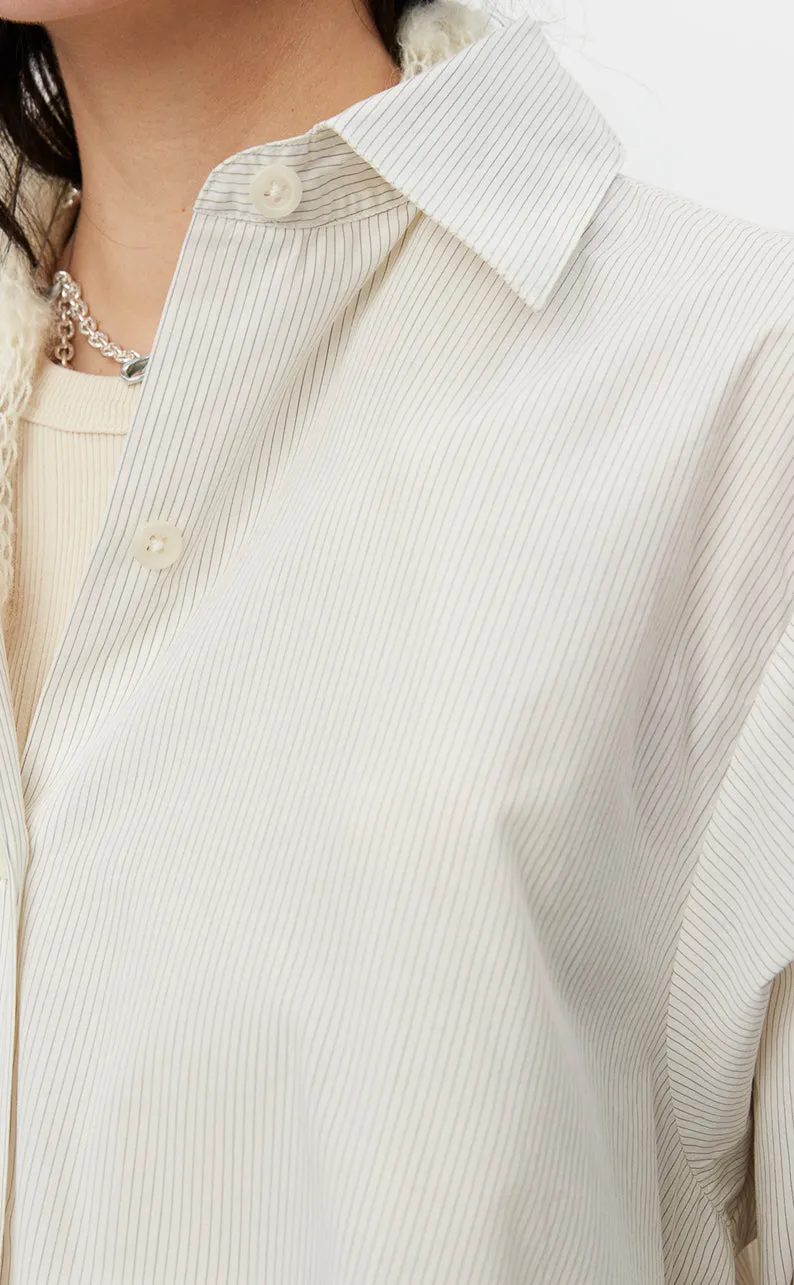 Application Shirt - White Mini Stripe sold by mfpen Mens product image thumbnail 5