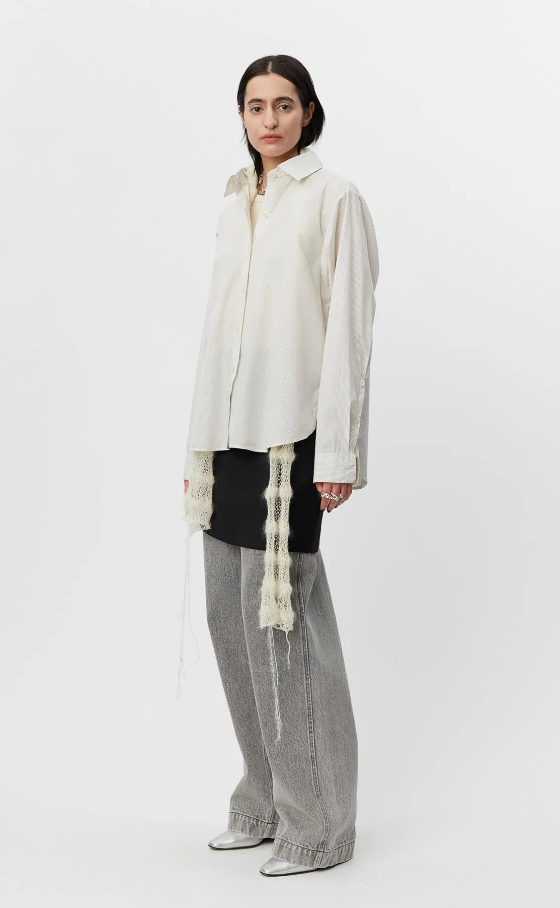 Application Shirt - White Mini Stripe sold by mfpen Mens product image thumbnail 2