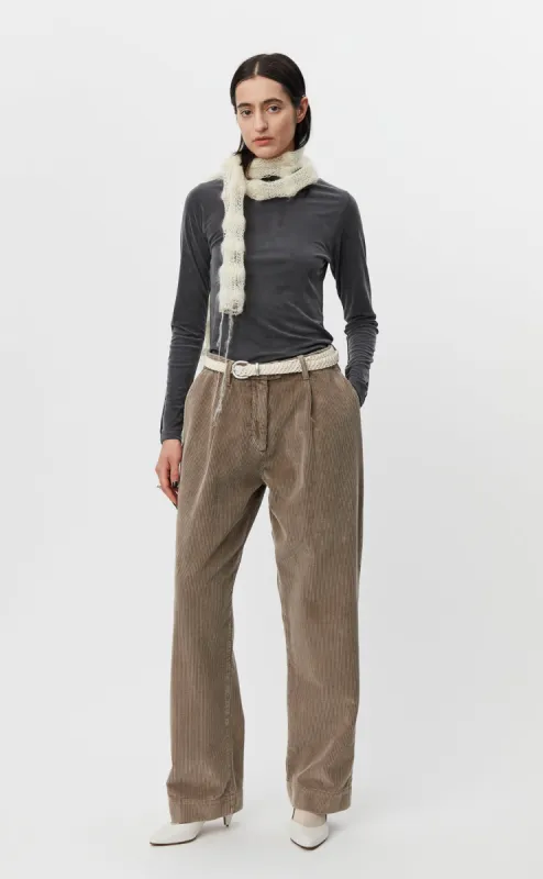 Womens Corduroy Trousers - Dusty Brown sold by mfpen Mens