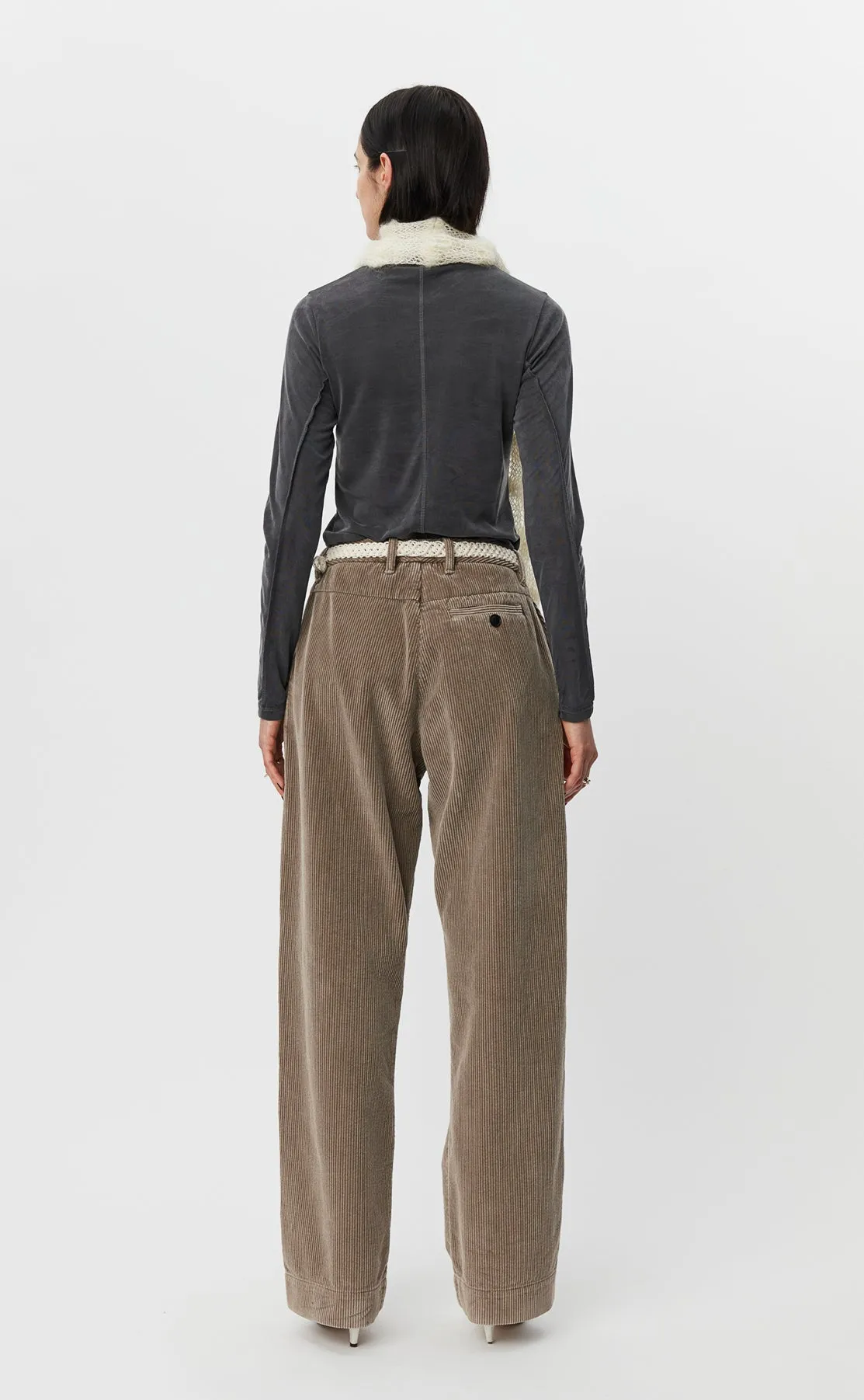 Womens Corduroy Trousers - Dusty Brown sold by mfpen Mens product image thumbnail 4