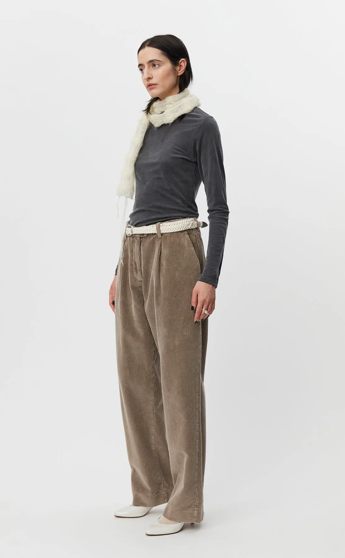 Womens Corduroy Trousers - Dusty Brown sold by mfpen Mens product image thumbnail 3