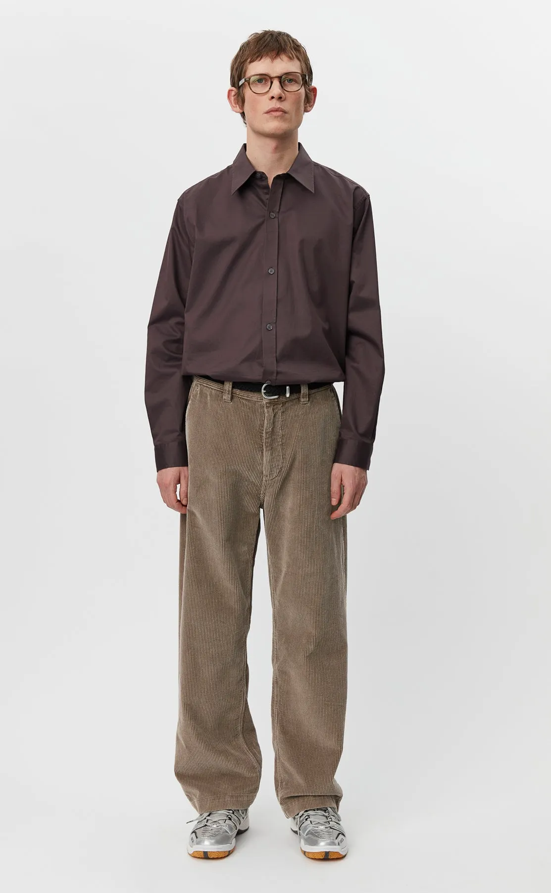 Cord Trousers - Dusty Brown sold by mfpen Mens