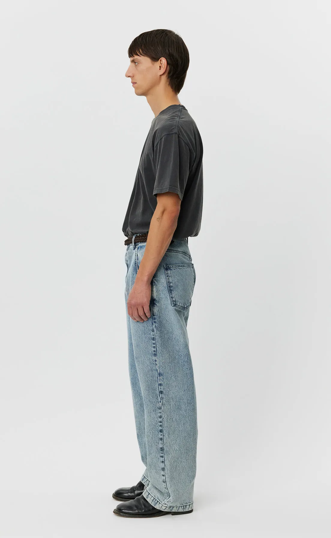 Straight Cut Jeans - Striped Blue sold by mfpen Mens product image thumbnail 3