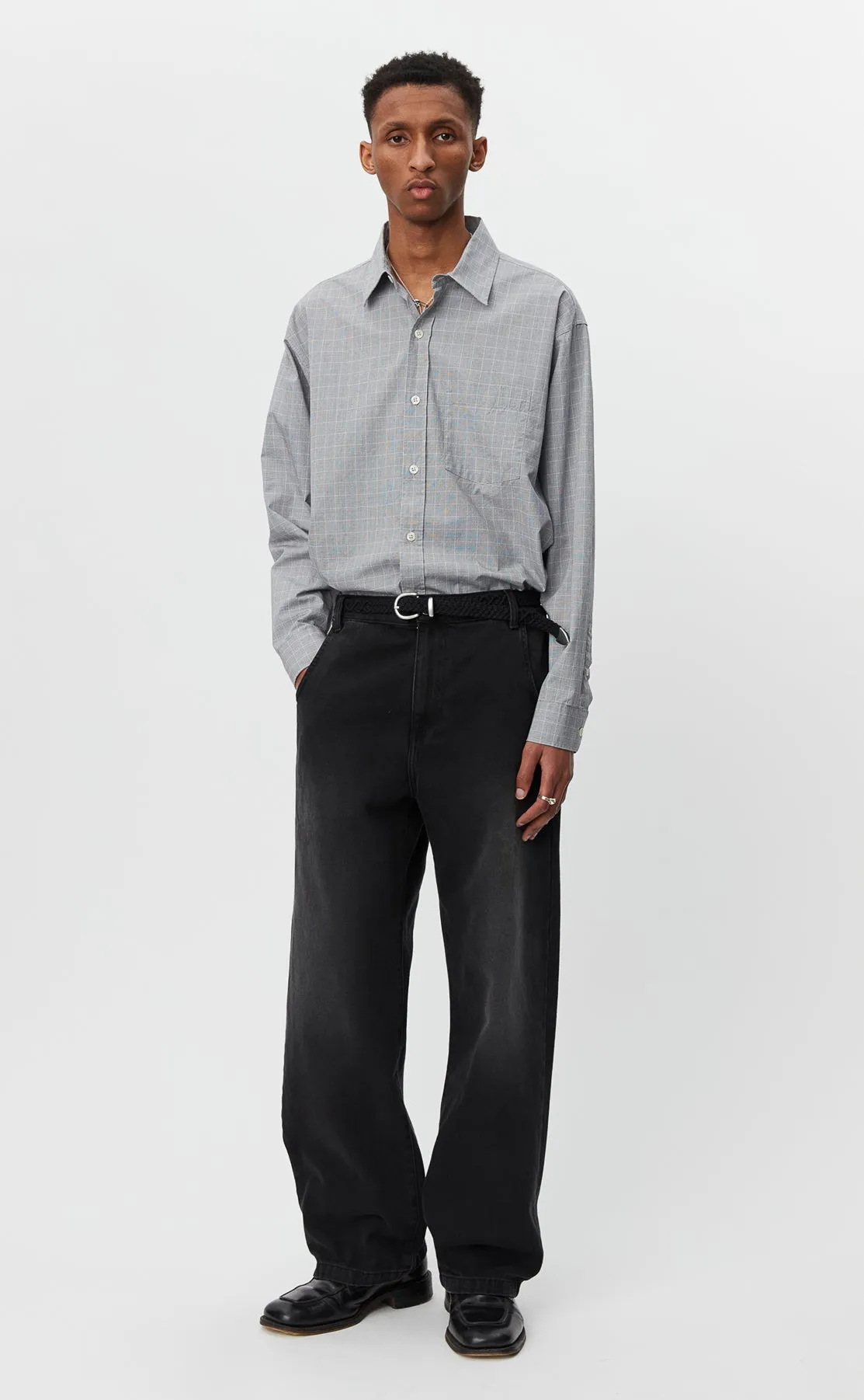 Straight Cut Jeans - Faded Black sold by mfpen Mens
