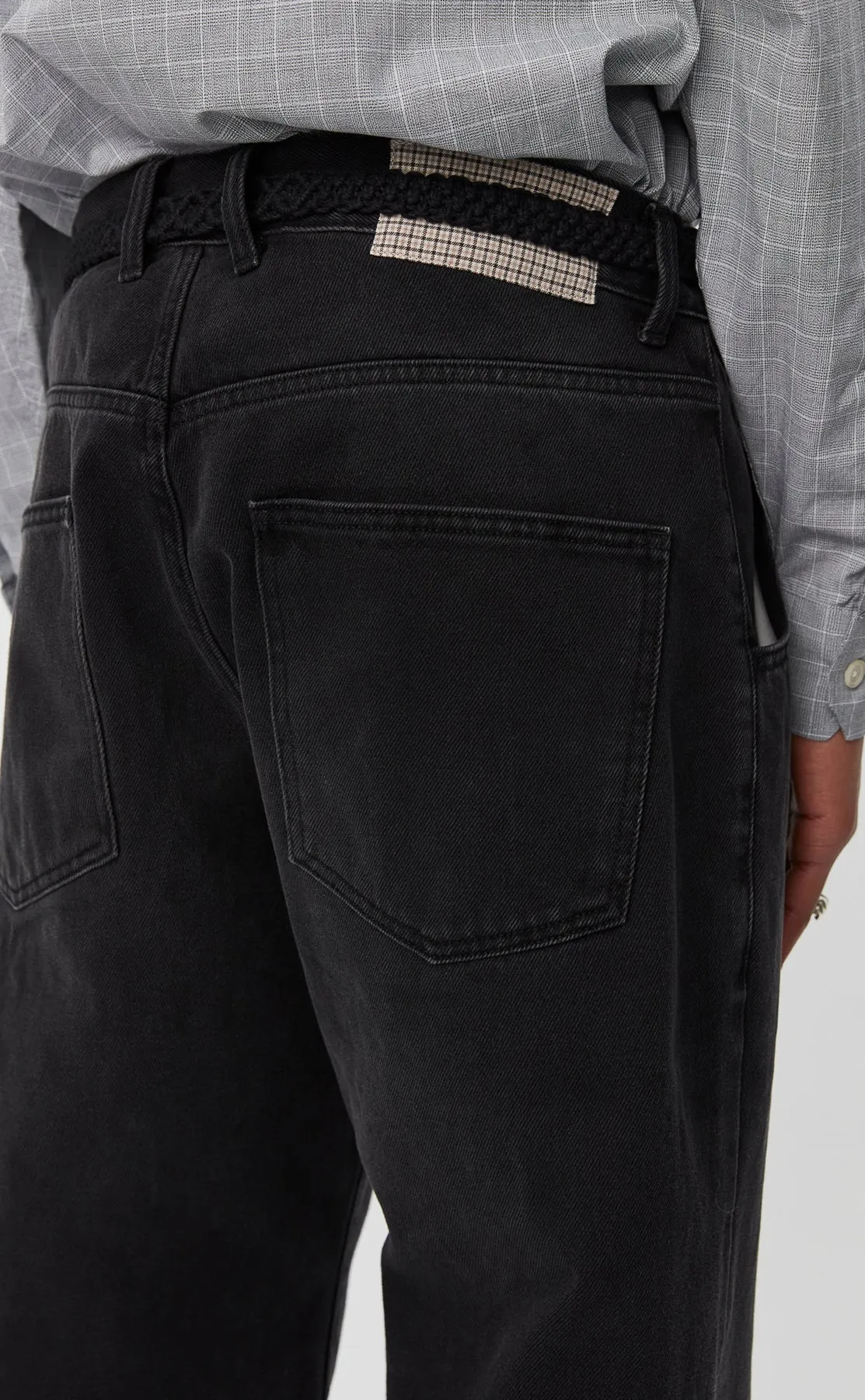Straight Cut Jeans - Faded Black sold by mfpen Mens product image thumbnail 5