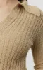 Open Placket Polo - Oatmeal Snug sold by mfpen Mens