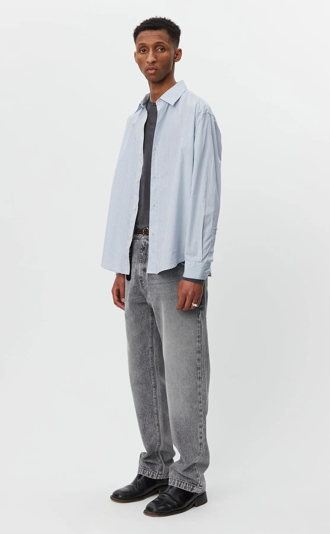 Common Shirt - Blue Fine Stripe sold by mfpen Mens product image thumbnail 2