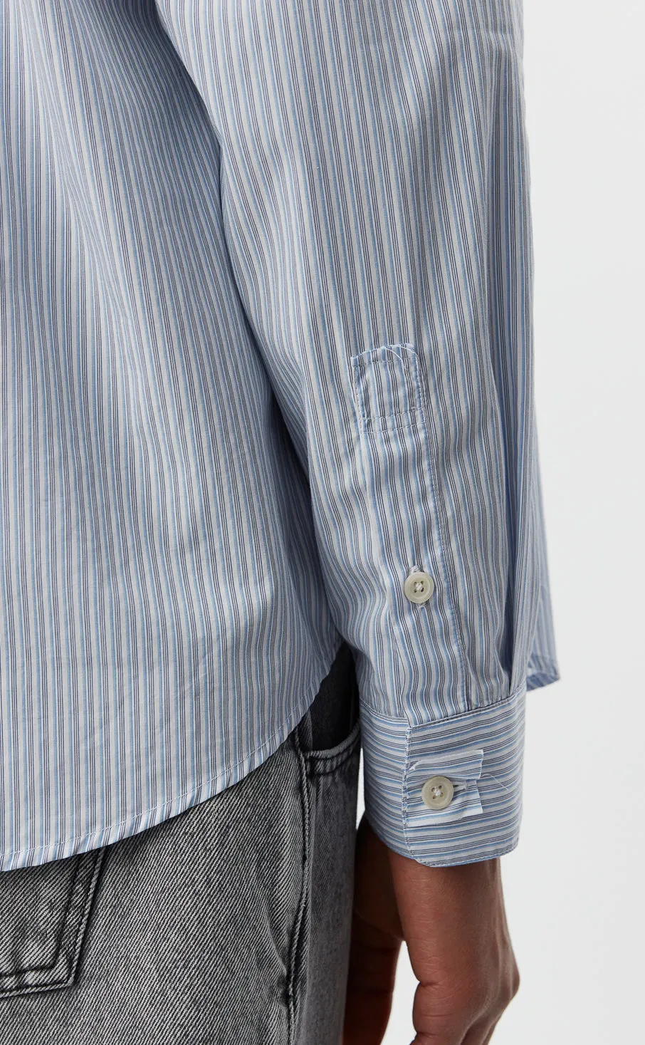 Common Shirt - Blue Fine Stripe sold by mfpen Mens product image thumbnail 5