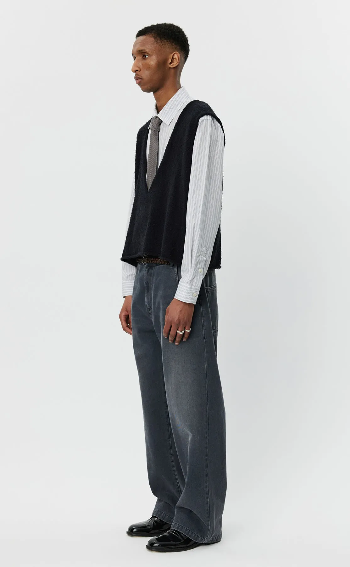 V-Neck Vest - Black Snug sold by mfpen Mens product image thumbnail 3