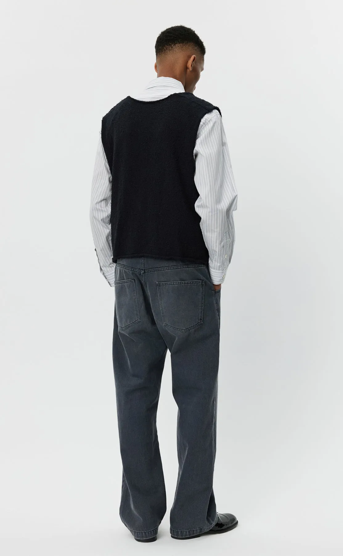 V-Neck Vest - Black Snug sold by mfpen Mens product image thumbnail 4