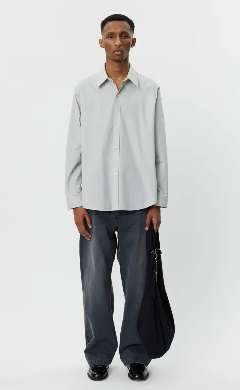 Evening Shirt - Stone Grey sold by mfpen Mens