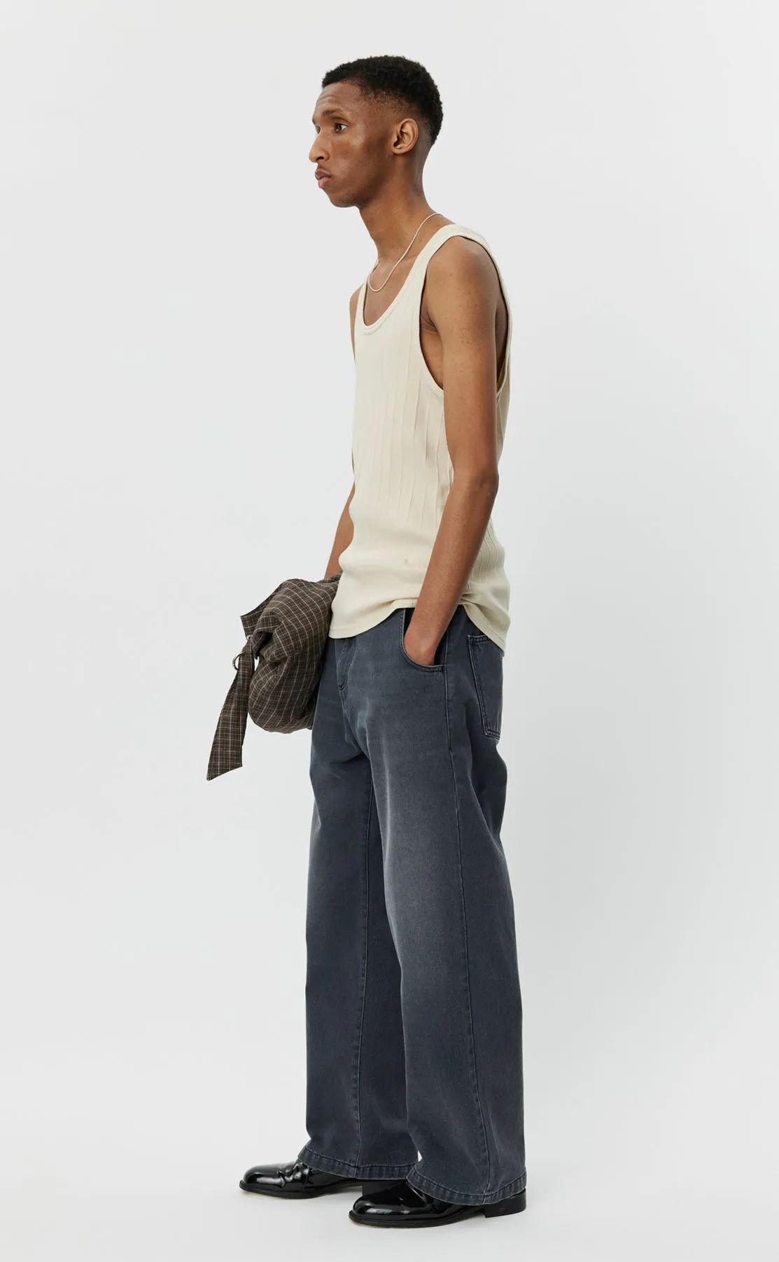 Rib Tank Top 2pack - Ecru sold by mfpen Mens product image thumbnail 2