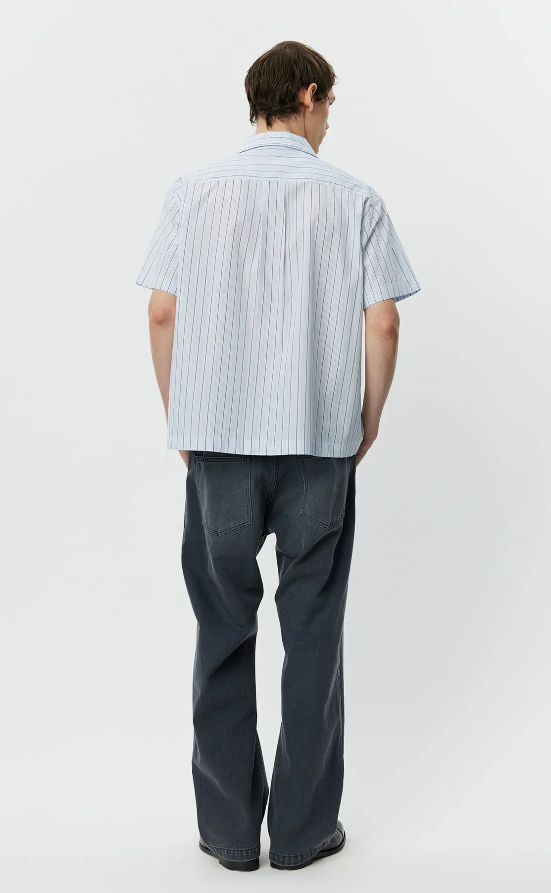 Holiday Shirt - Light Blue Banker Stripe sold by mfpen Mens product image thumbnail 3