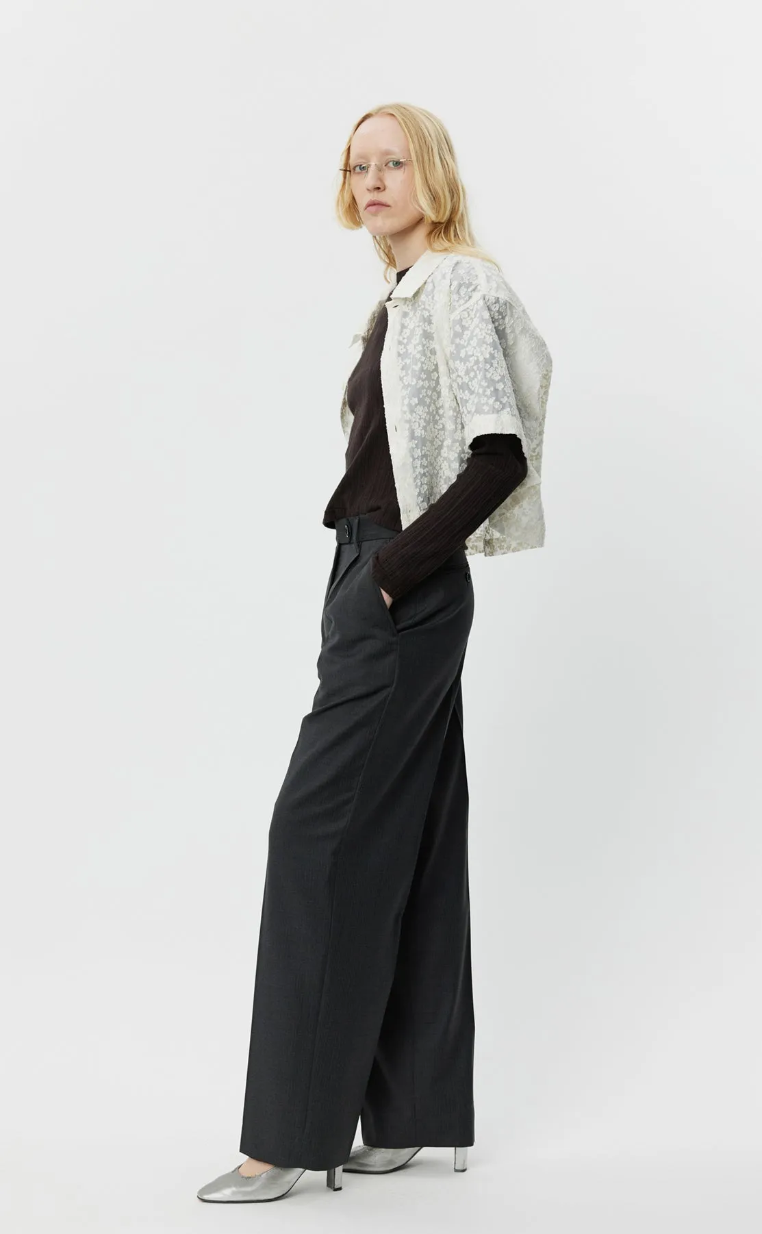 Primary Trousers - Grey 50s Stripe sold by mfpen Mens product image thumbnail 3