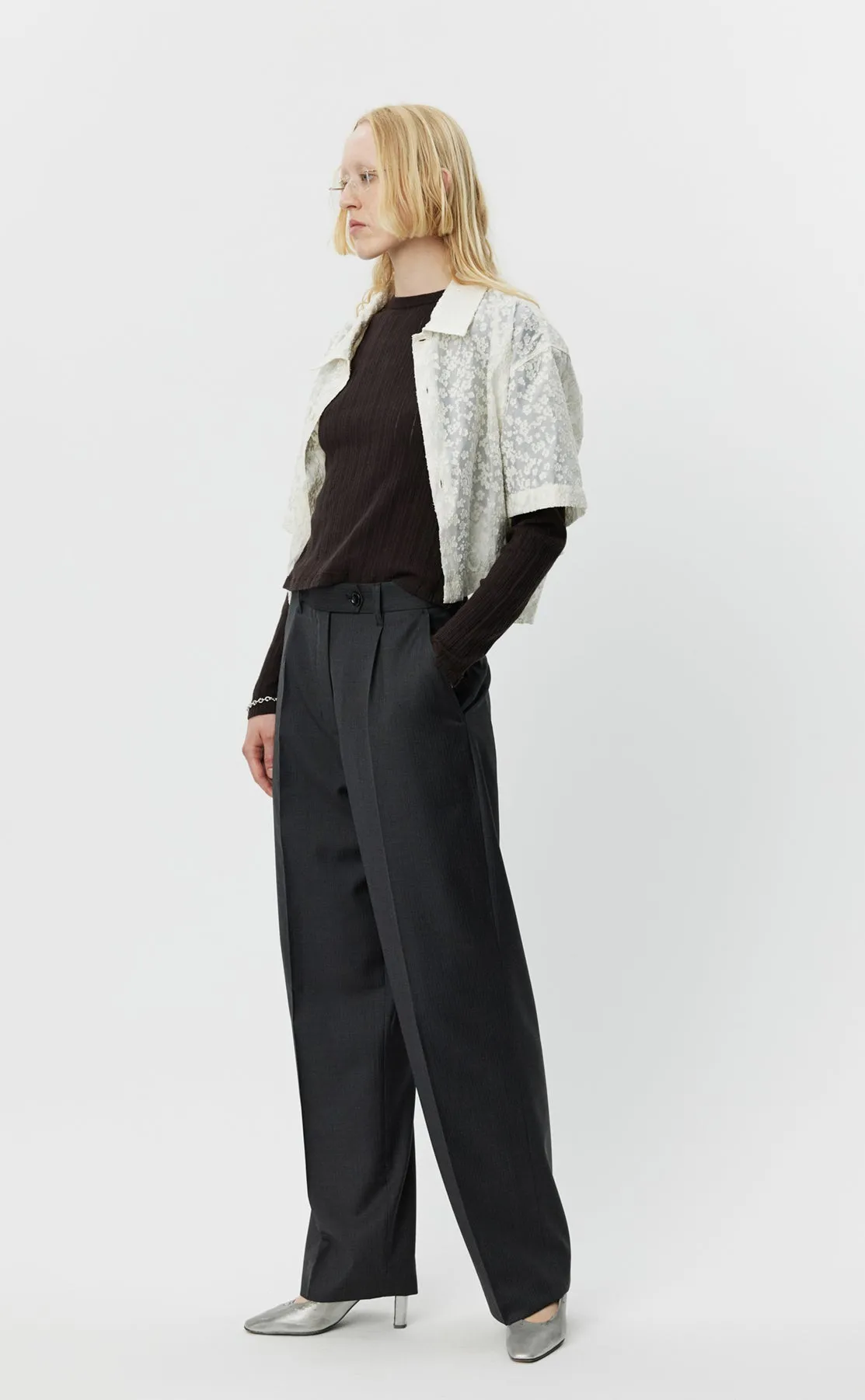 Primary Trousers - Grey 50s Stripe sold by mfpen Mens product image thumbnail 4