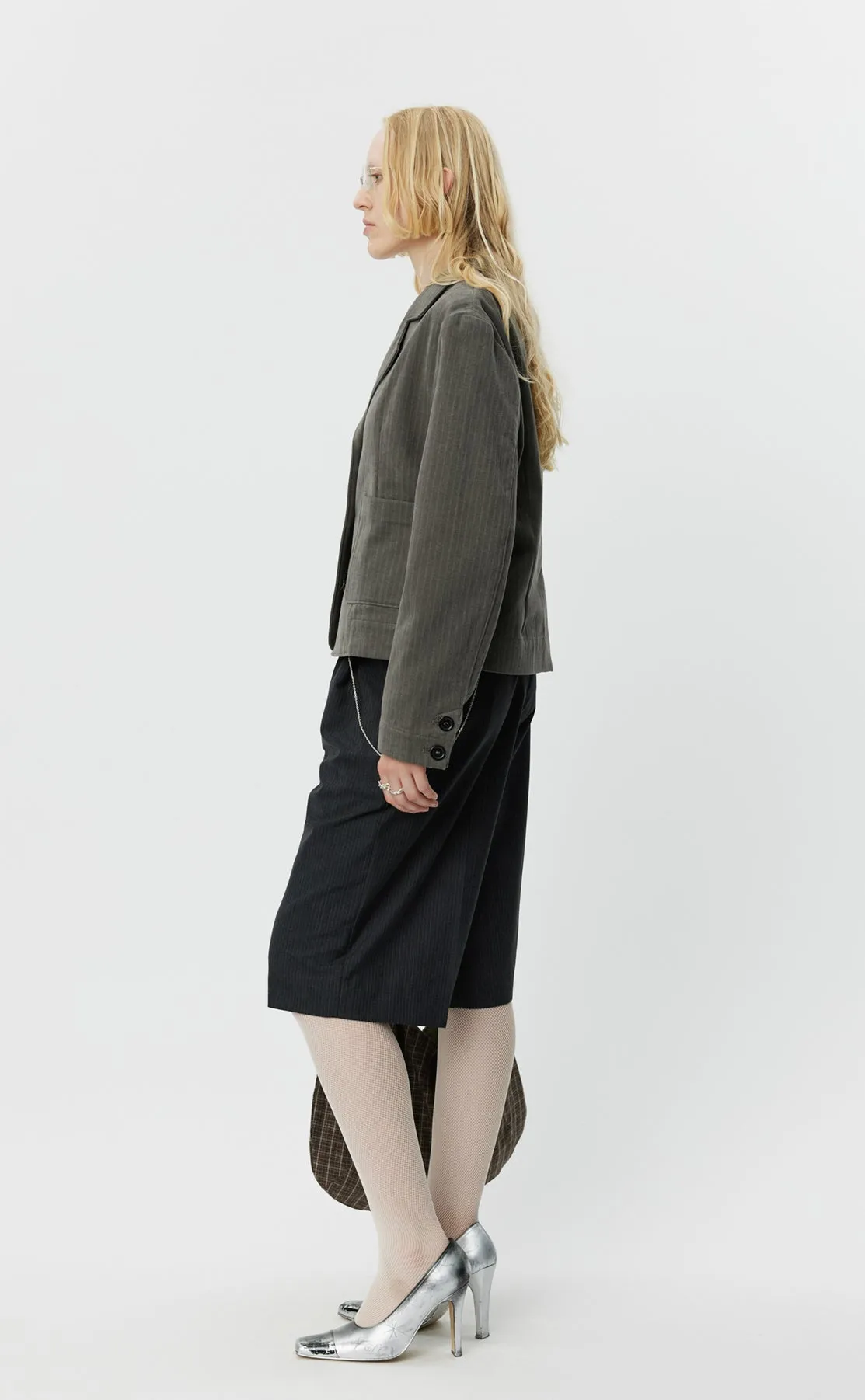 Work Blazer - Grey Brushed Twill sold by mfpen Mens product image thumbnail 3