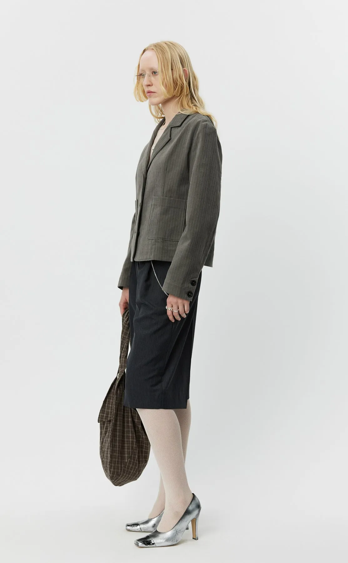 Work Blazer - Grey Brushed Twill sold by mfpen Mens product image thumbnail 2