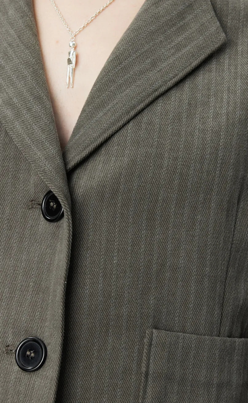 Work Blazer - Grey Brushed Twill sold by mfpen Mens product image thumbnail 5