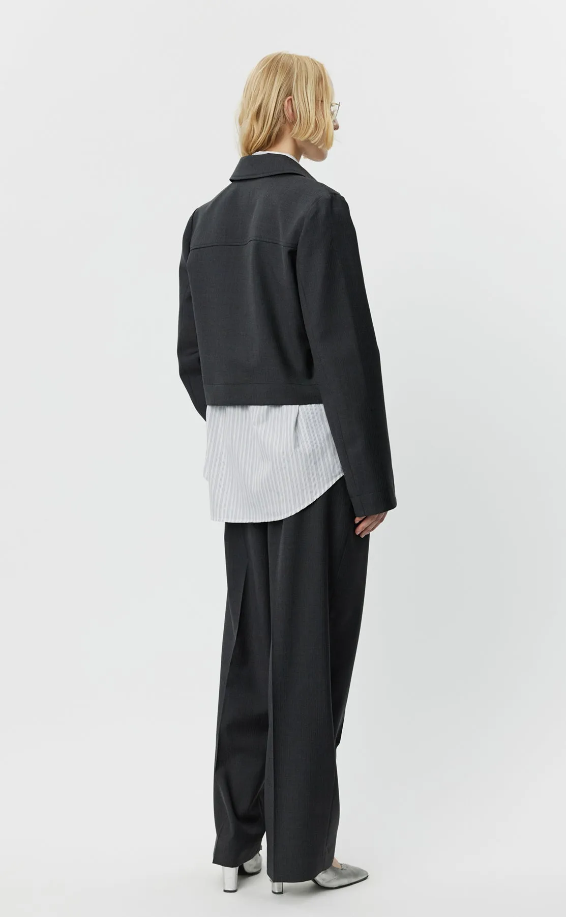 Above Jacket - Grey 50's Stripe sold by mfpen Mens product image thumbnail 5