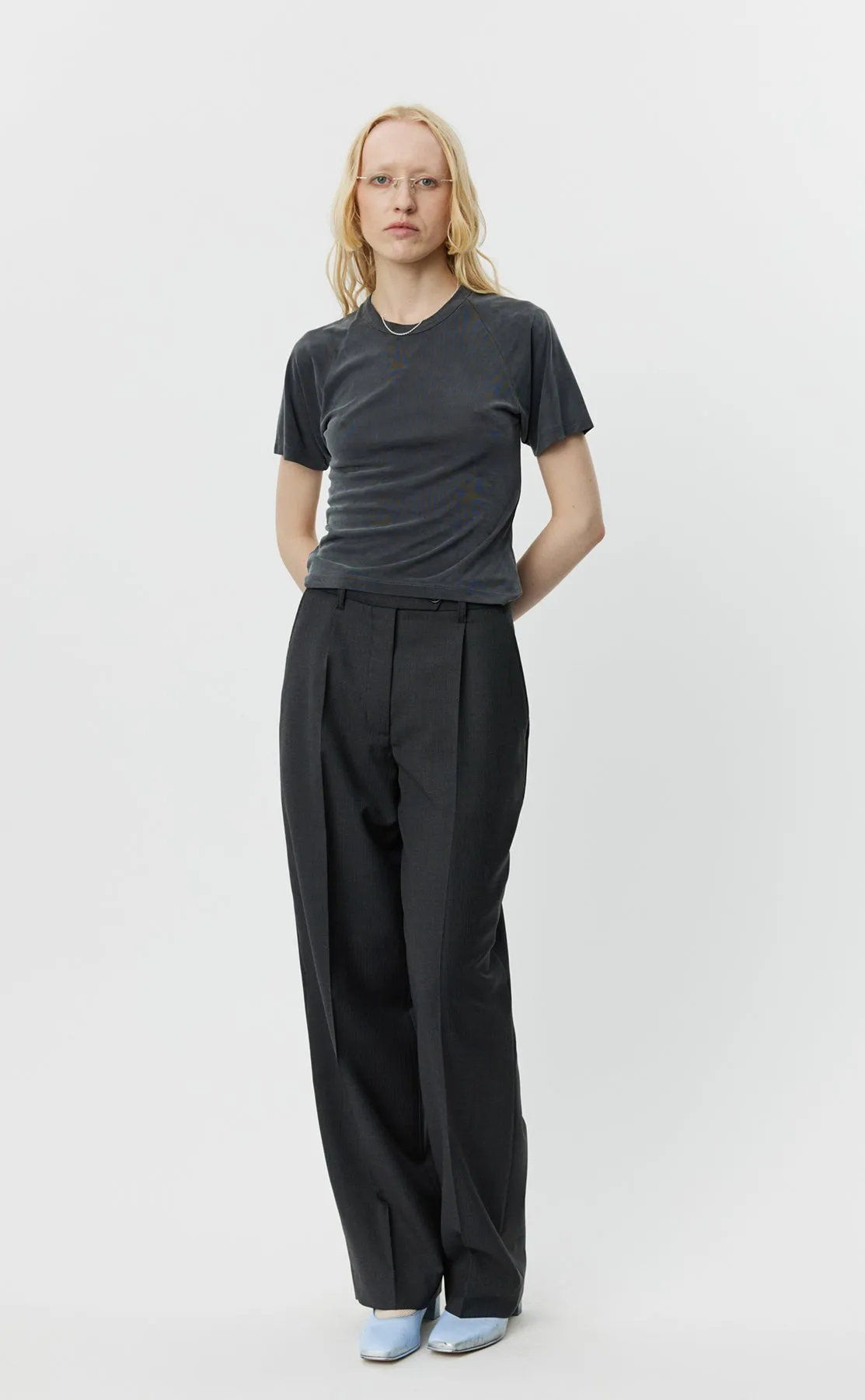 Raglan Tee - Metal Grey sold by mfpen Mens