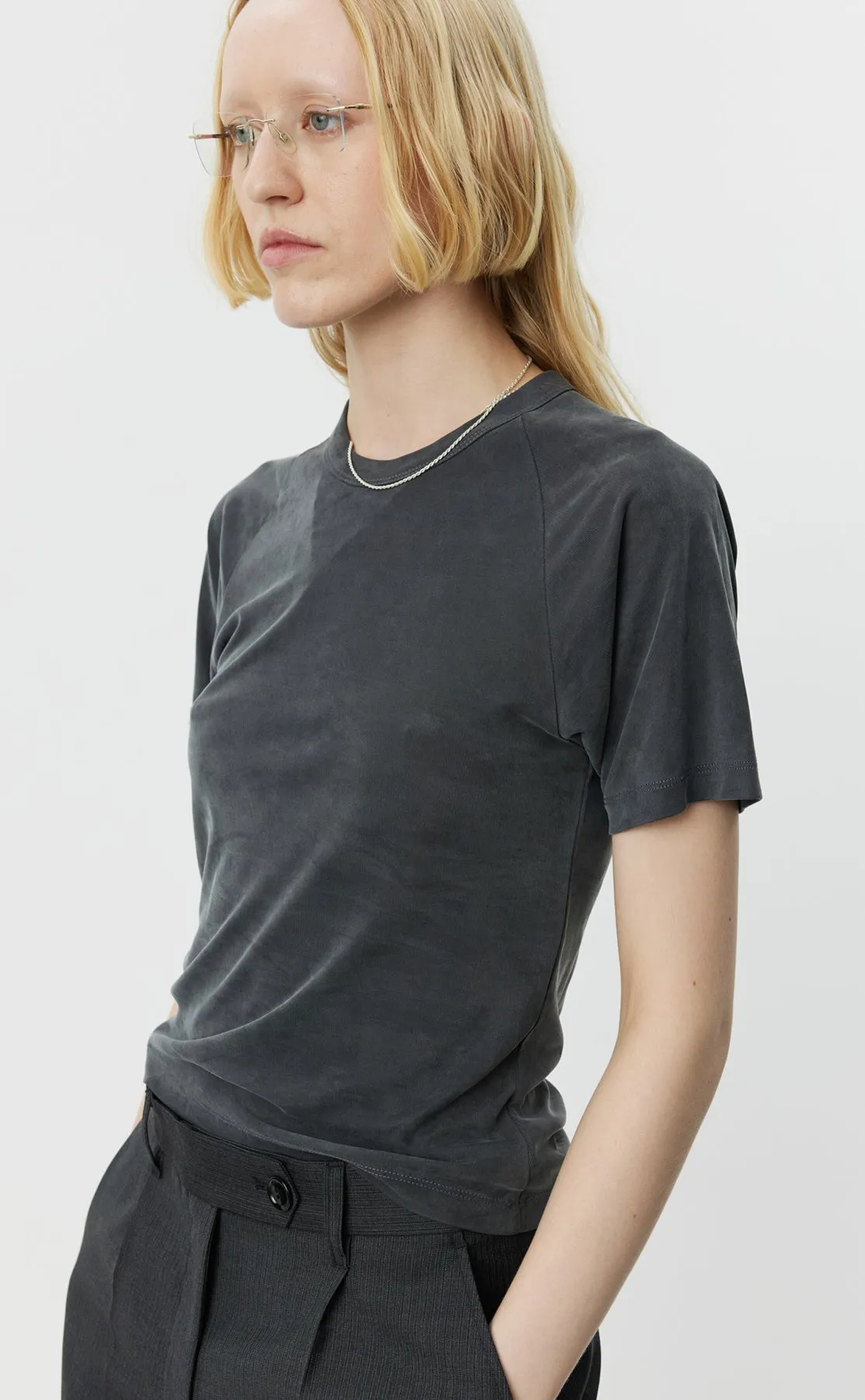 Raglan Tee - Metal Grey sold by mfpen Mens product image thumbnail 5