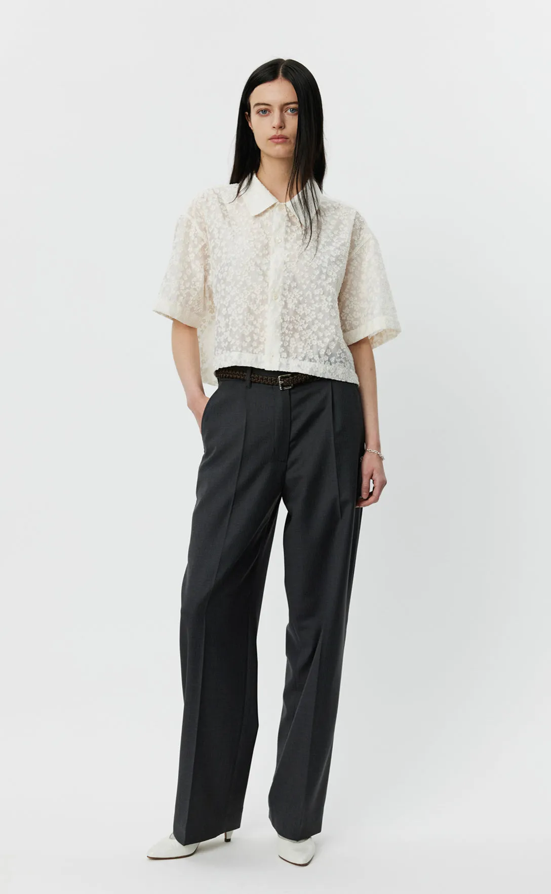 Womens Holiday Shirt - Sheer Floral sold by mfpen Mens product image thumbnail 2