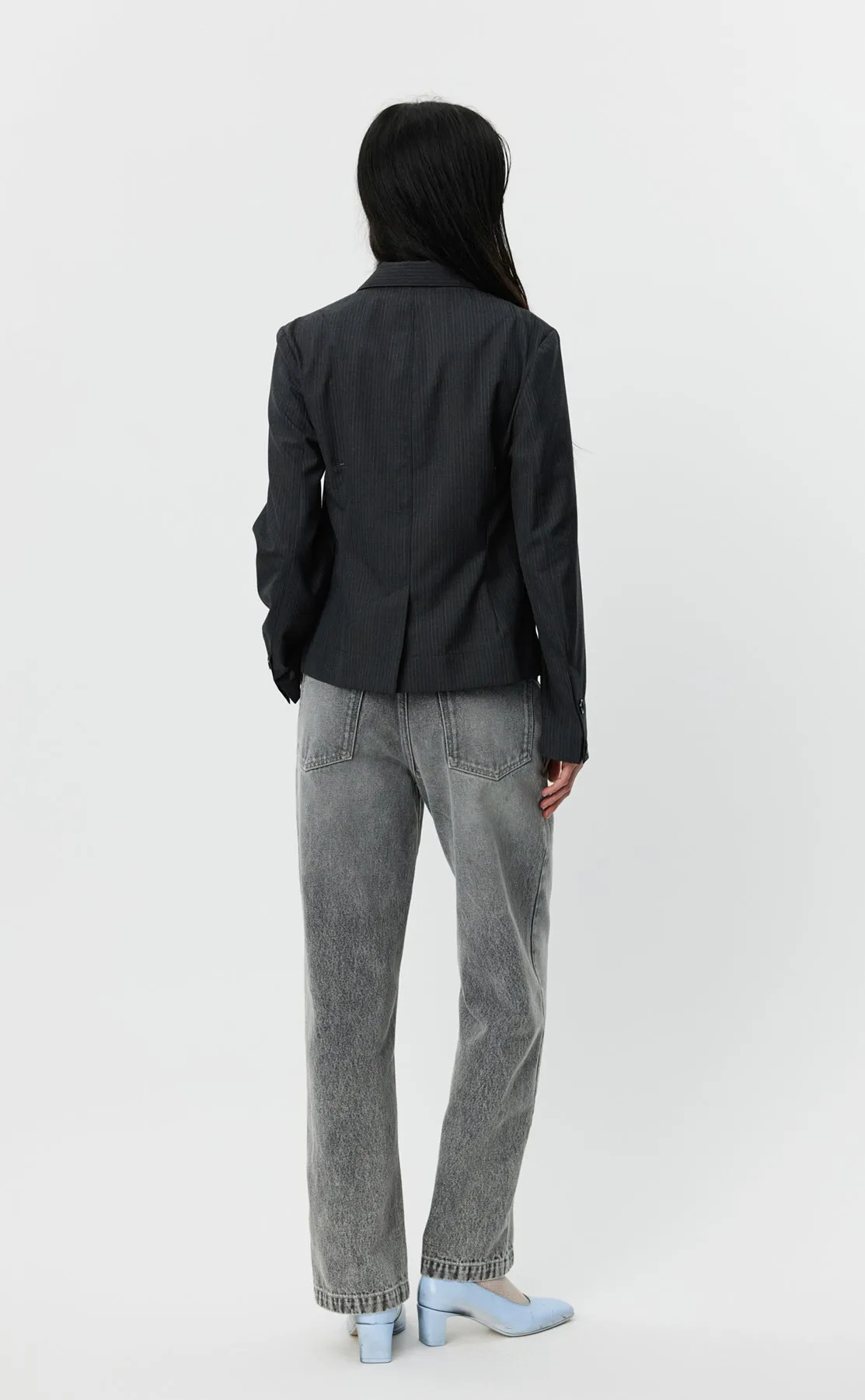 Work Blazer - Dark Grey Pinstripe sold by mfpen Mens product image thumbnail 4
